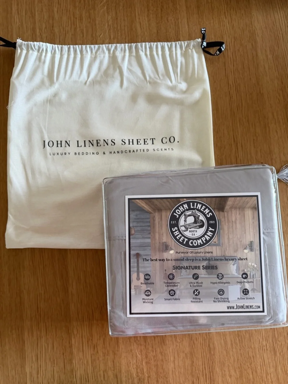 John Linens Signature Series Twin XL Sheet Set Ultra Soft Gray